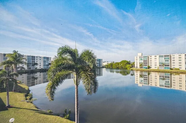 a view of lake from balcony