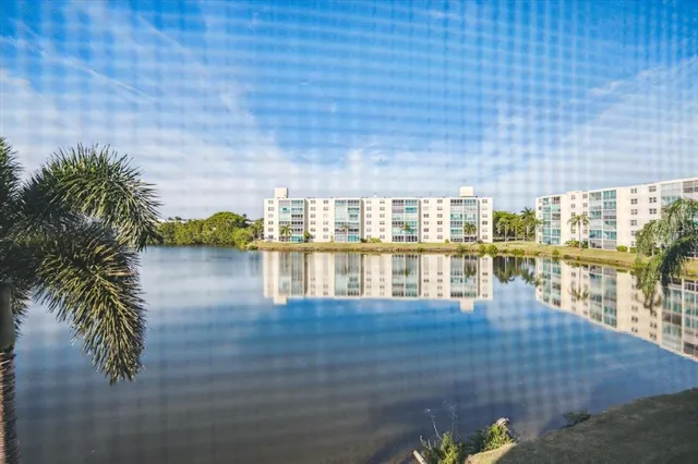 a view of a balcony with lake