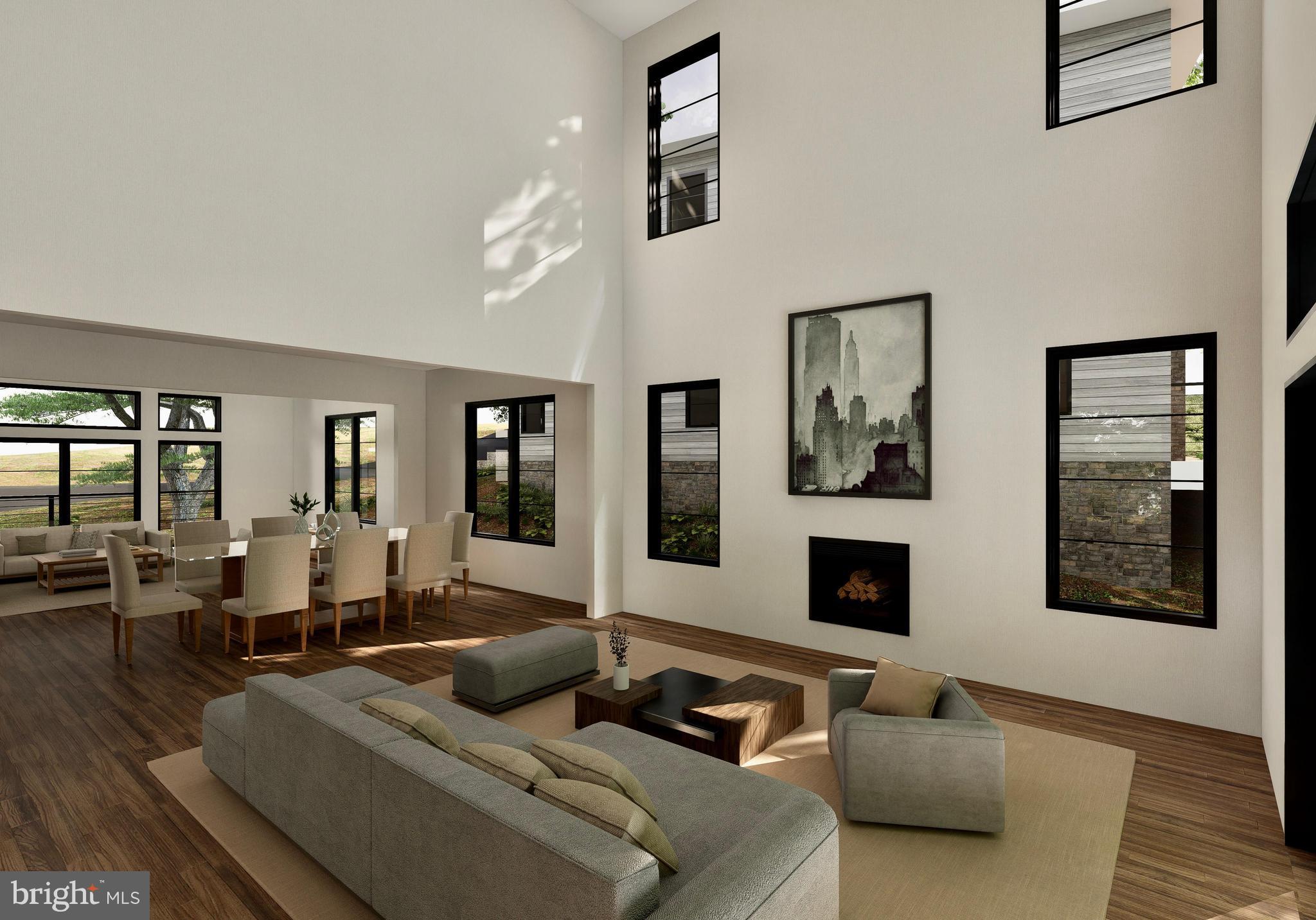 2055 Trumbull Terrace Northwest Washington, DC 20011 - Photo 4 of 12 a living room with furniture and a fireplace