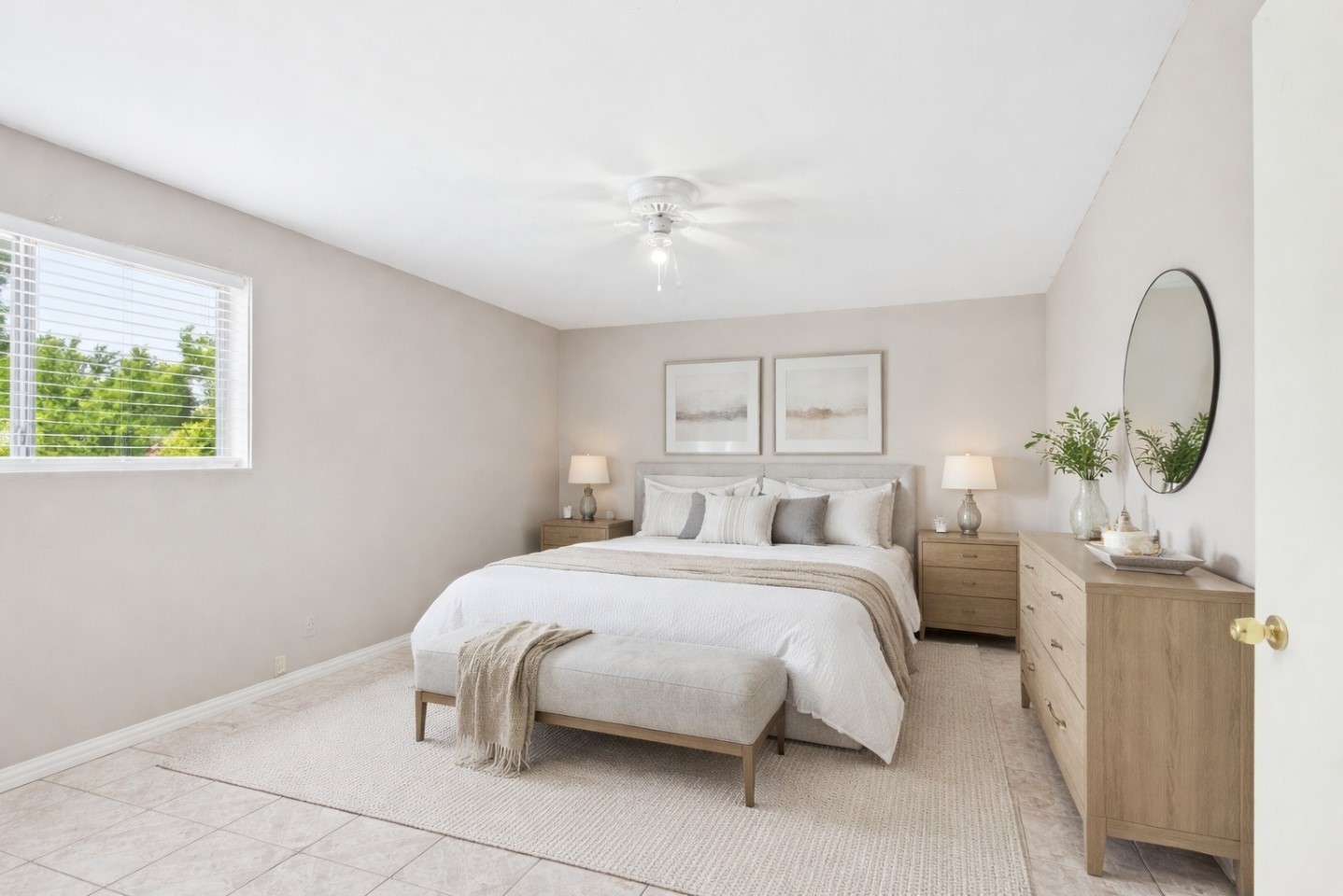 6500 Rampart Street, Unit 28 Houston, TX 77081 - Photo 4 of 19 Generously Sized primary bedroom with natural light. Virtually Staged