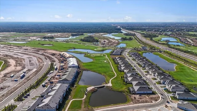 a view of a city with an ocean