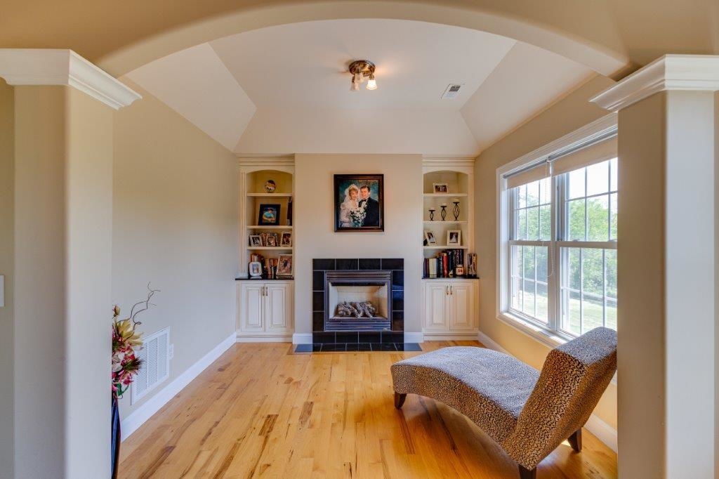 61 Bridgewater Road Bridgewater, VA 22812 - Photo 30 of 75 a living room with furniture and a fireplace