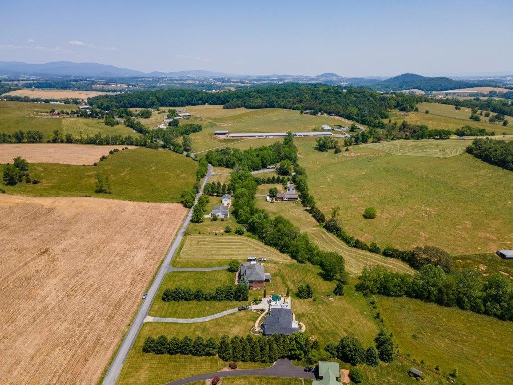 61 Bridgewater Road Bridgewater, VA 22812 - Photo 64 of 75 an aerial view of residential houses with outdoor space and river