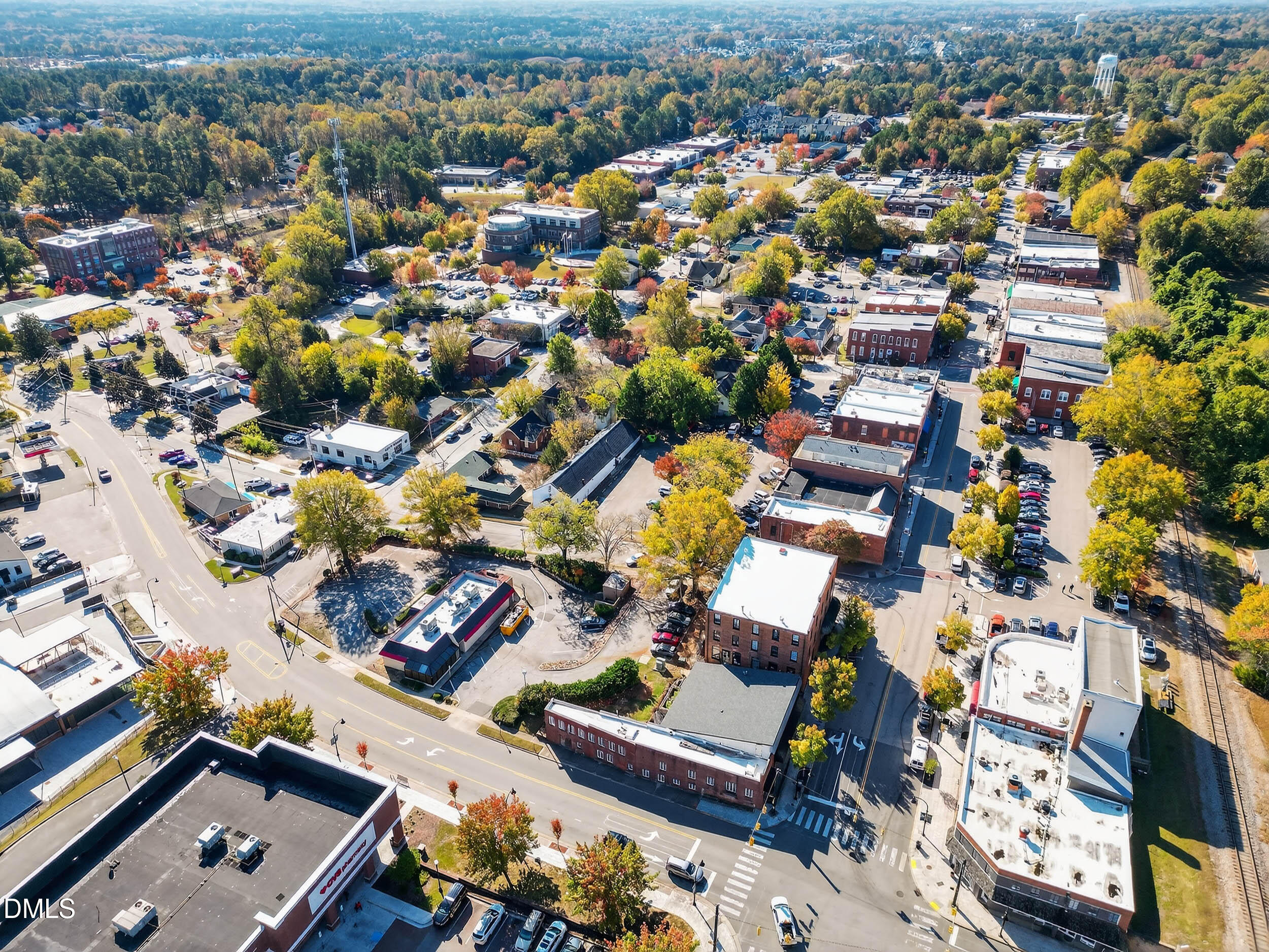 0 Carroll Street Wake Forest, NC 27587 - Photo 7 of 13 an aerial view of residential houses with outdoor space