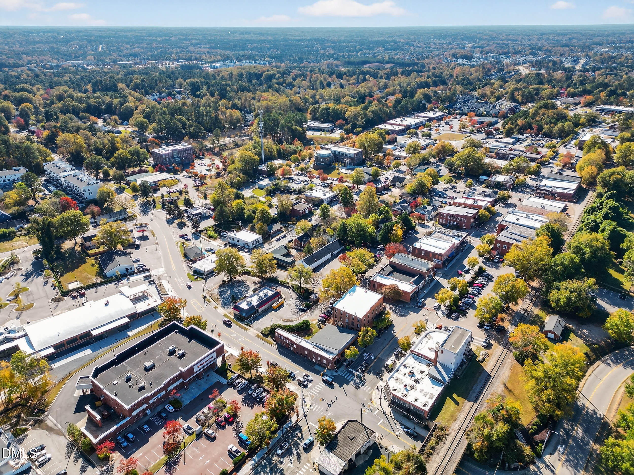 0 Carroll Street Wake Forest, NC 27587 - Photo 8 of 13 an aerial view of a city