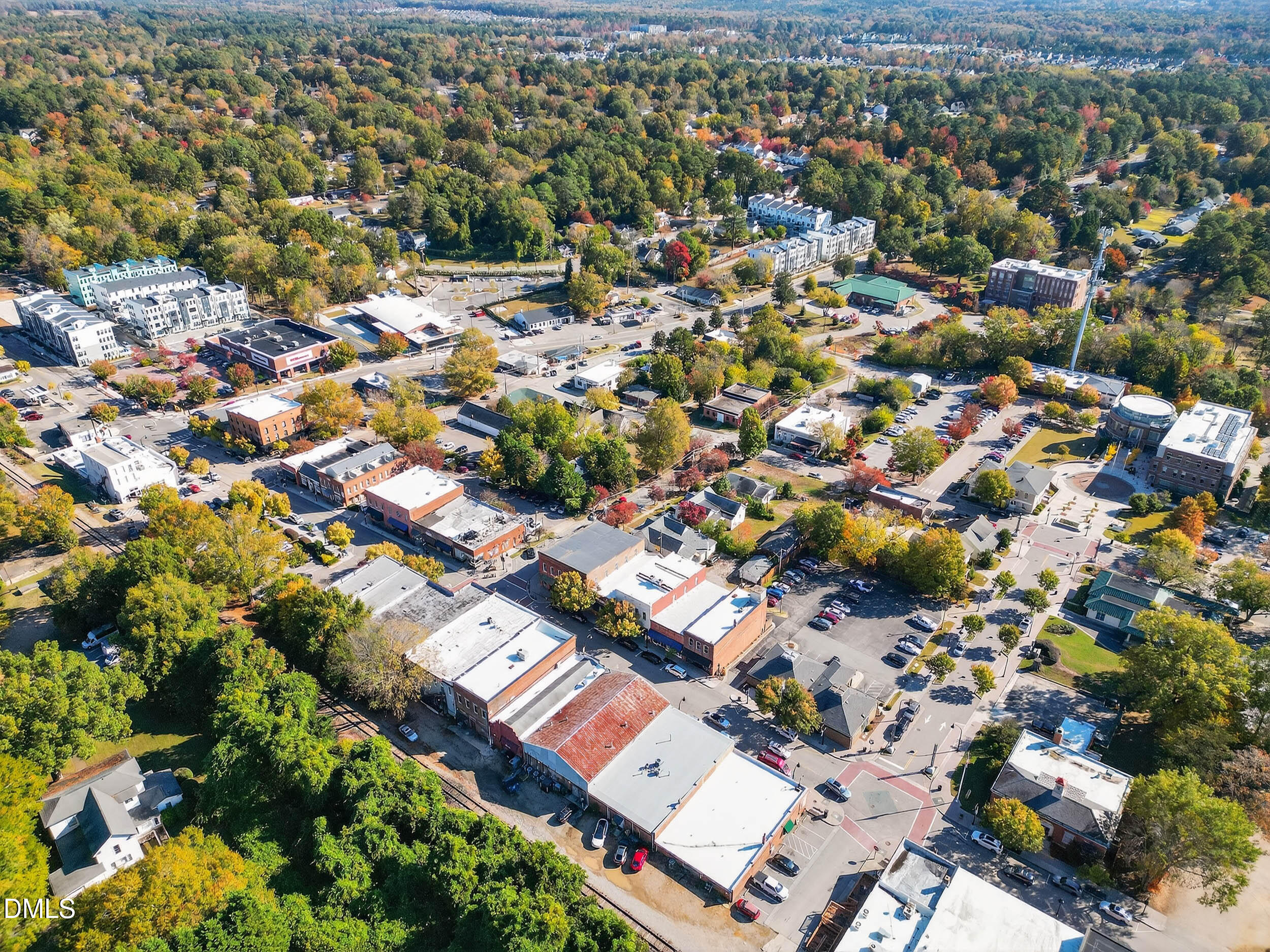 0 Carroll Street Wake Forest, NC 27587 - Photo 10 of 13 an aerial view of residential houses with outdoor space