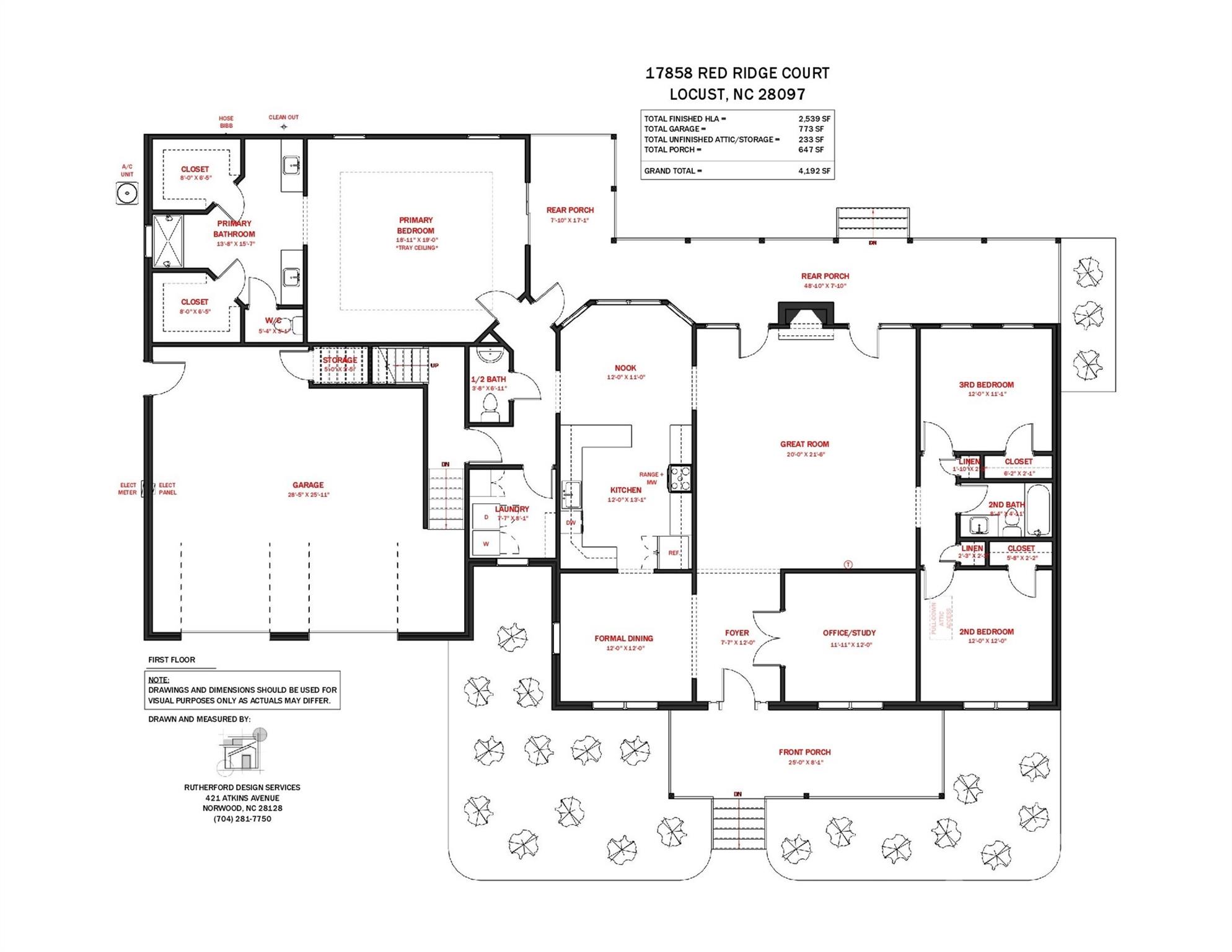 17858 Red Ridge Court Locust, NC 28097 - Photo 43 of 44 a black and white photo of a living room