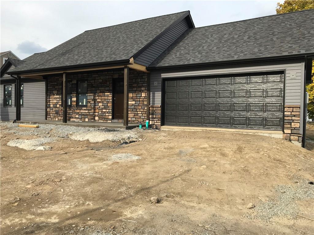 a front view of a house