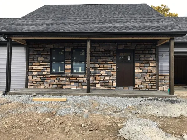 a front view of a house