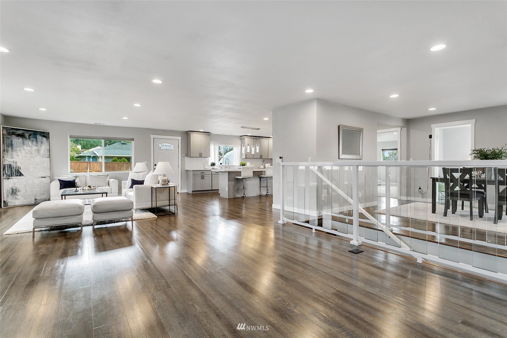 16543 Benson Road South Renton, WA 98055 - Photo 4 of 40 a living room with lots of furniture and wooden floors