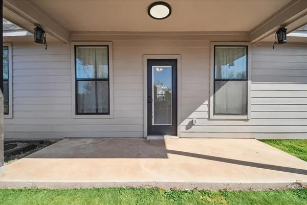 a view of front door of house