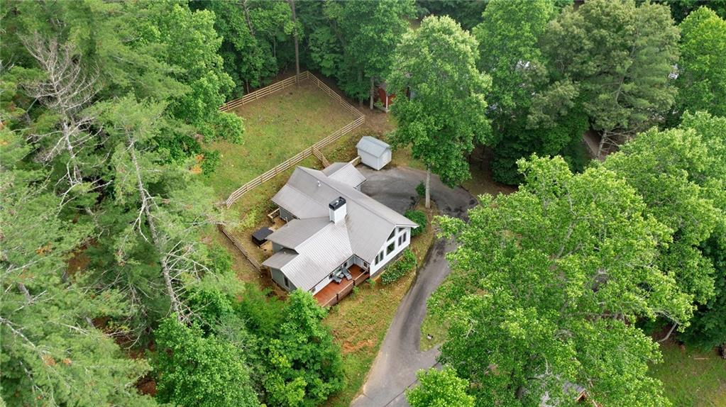 221 Reece Creek Road West Blairsville, GA 30512 - Photo 39 of 42 an aerial view of a house with a yard