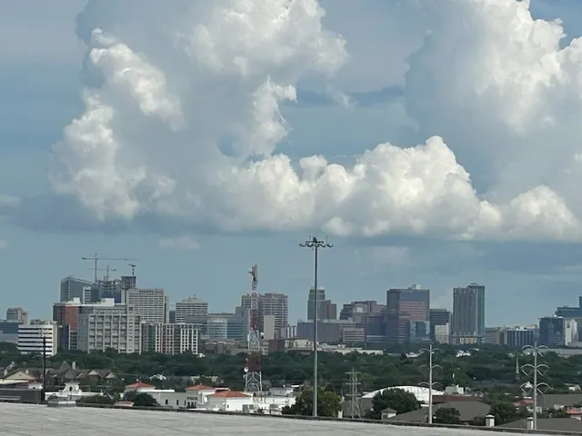 a city view with lot of high rise buildings