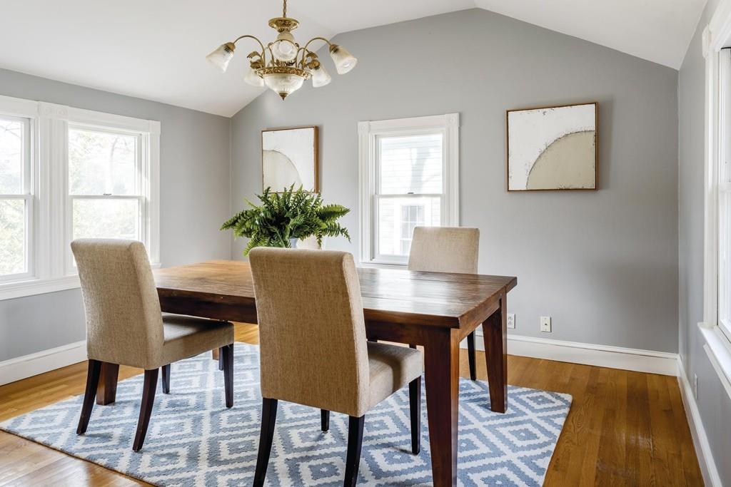 154 Stanley Road Newton, MA 02468 - Photo 3 of 12 a view of a dining room with furniture window and wooden floor