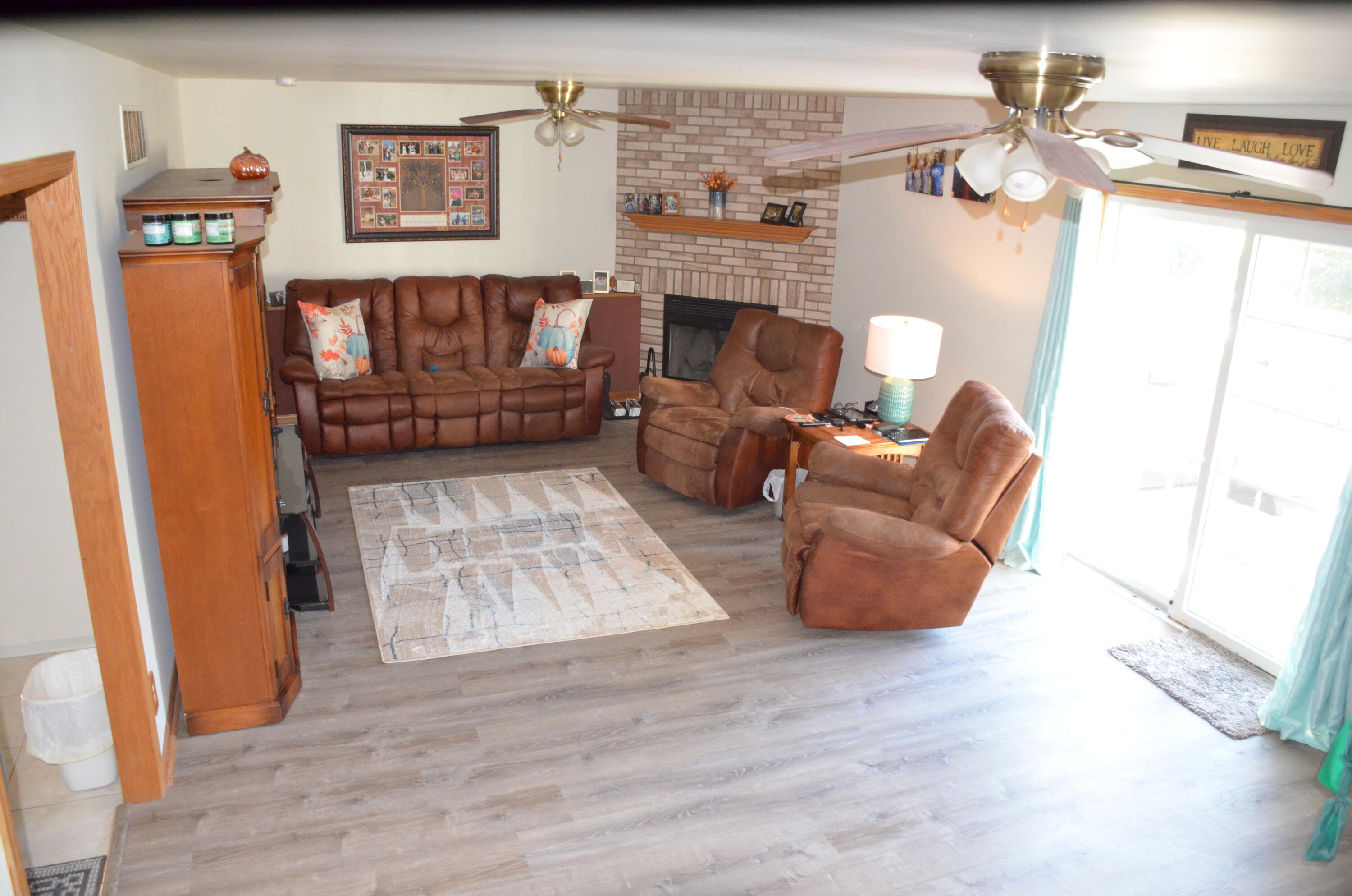 8262 Heron Lake Road St. John, IN 46373 - Photo 50 of 51 a living room with furniture and a fireplace