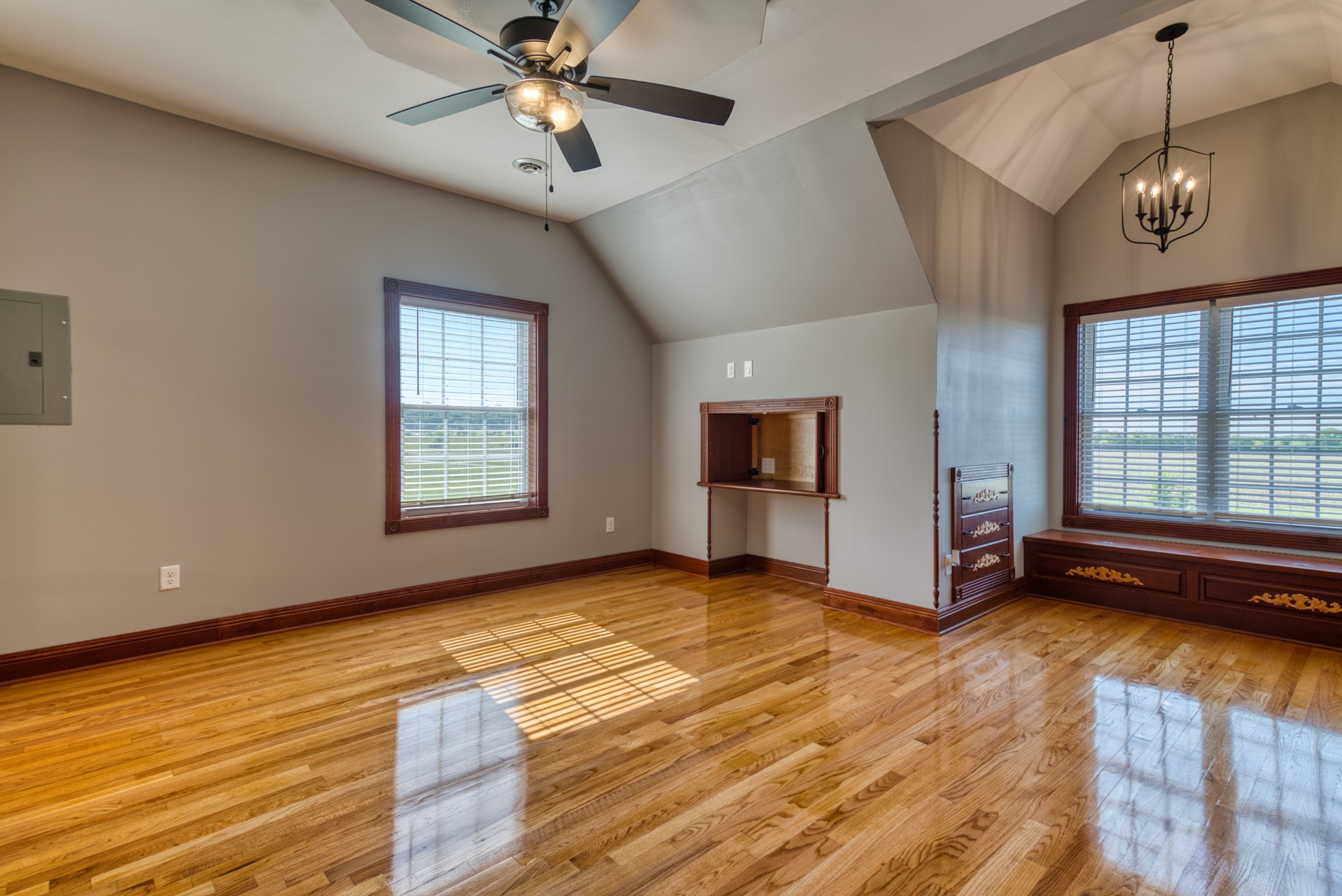 315 Blue And Gray Park Road Elkton, KY 42220 - Photo 56 of 66 a view of an empty room with window and wooden floor