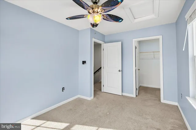 a view of an empty room