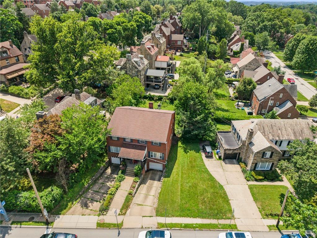 1241 Cochran Road Pittsburgh, PA 15243 - Photo 23 of 30 an aerial view of a house with garden space and street view