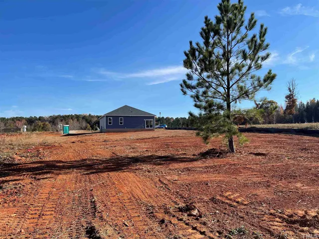 a view of house with backyard