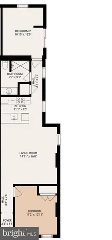 $2,000 | 1821 Delaware Avenue, Unit A, Wilmington, DE 19806