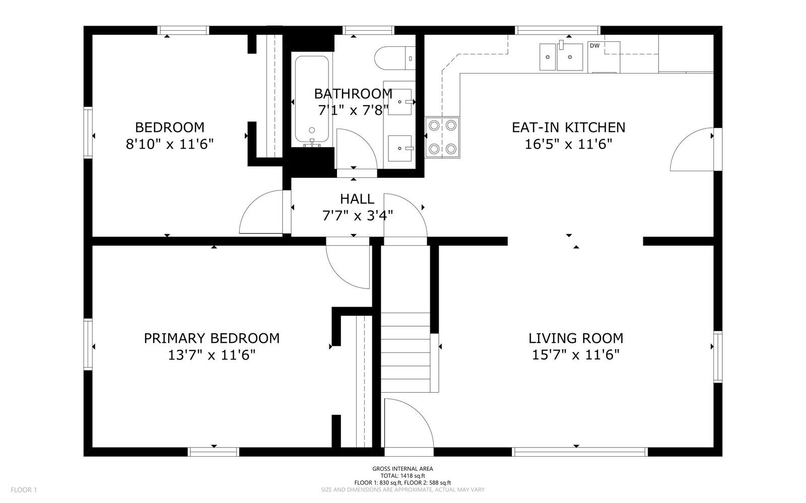 10 Deforge Street Lewiston, ME 04240 - Photo 51 of 53 Floor 1 Sketch
