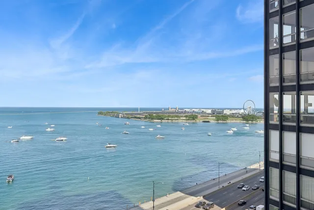 a view of an ocean from a balcony