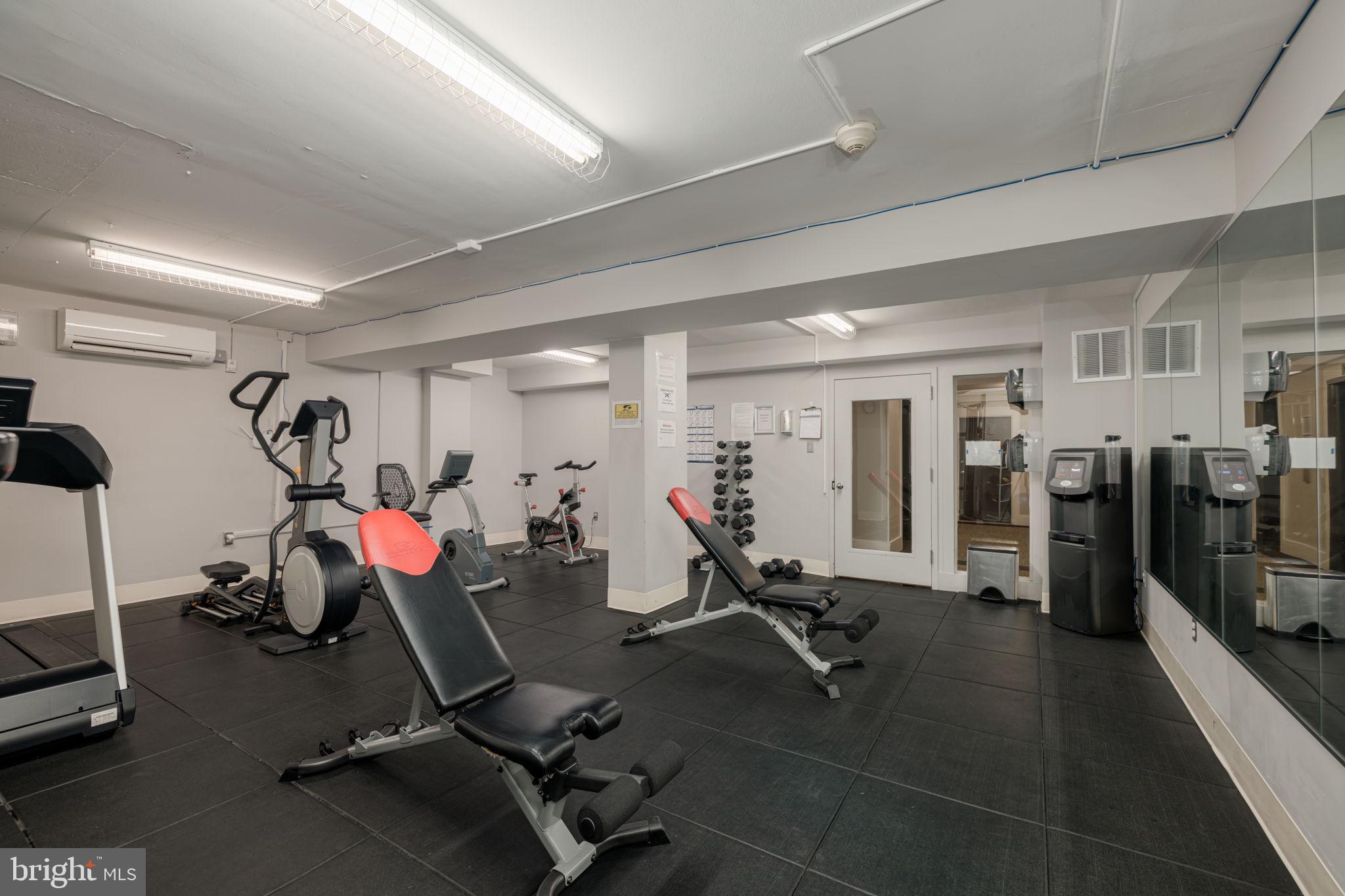 4000 Tunlaw Road Northwest, Unit 600 Washington, DC 20007 - Photo 15 of 27 a view of a room with gym equipment