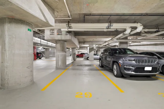 a view of a swimming pool with lounge chair