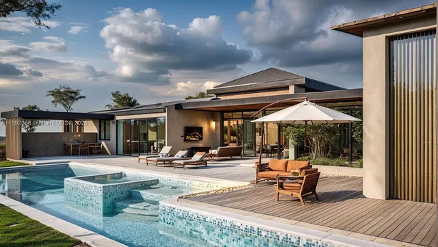 a view of outdoor space yard deck and patio