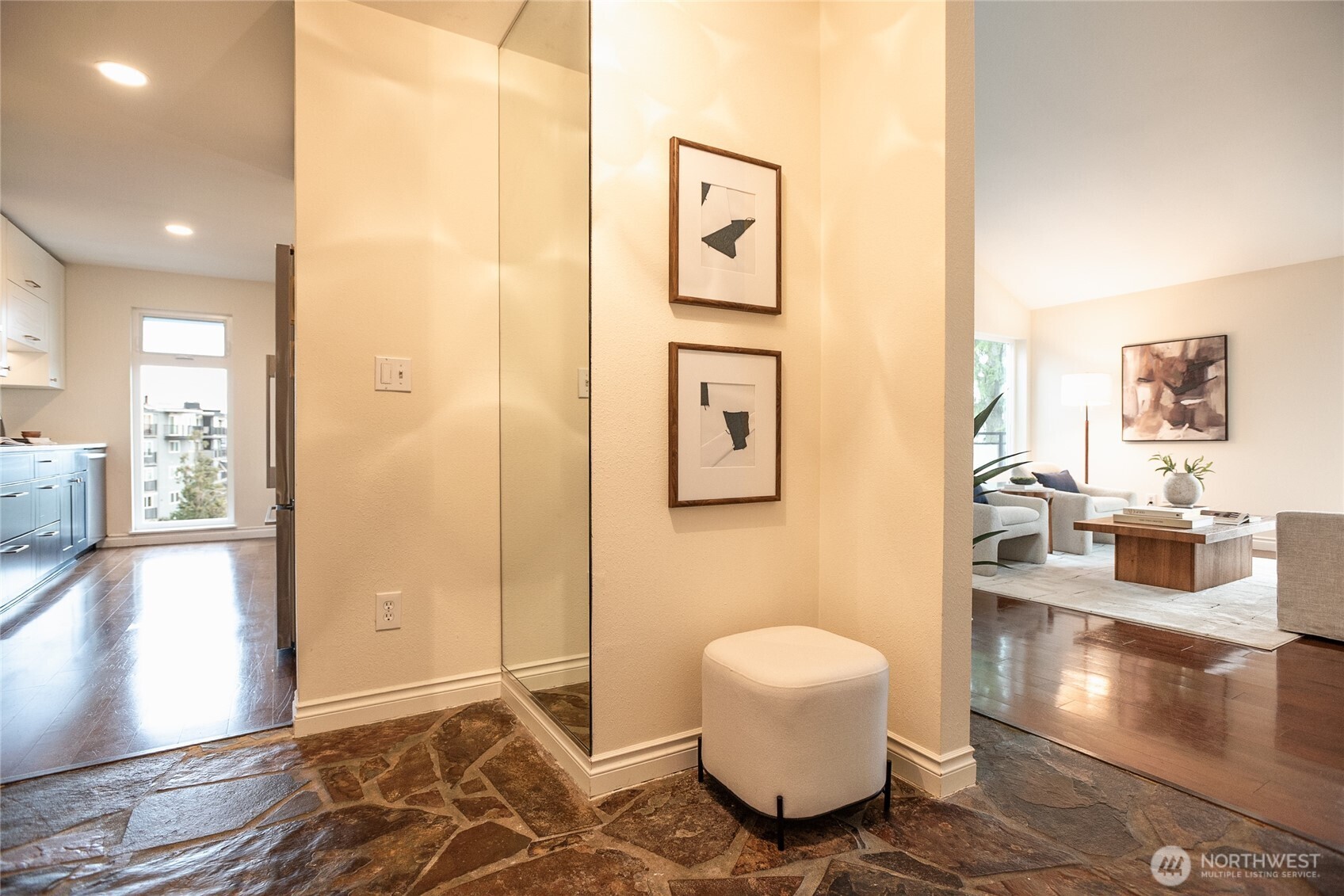 2510 West Bertona Street, Unit 428 Seattle, WA 98199 - Photo 5 of 35 a bathroom with a sink and a mirror