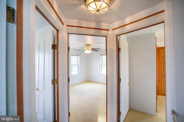 a view of a livingroom with a window