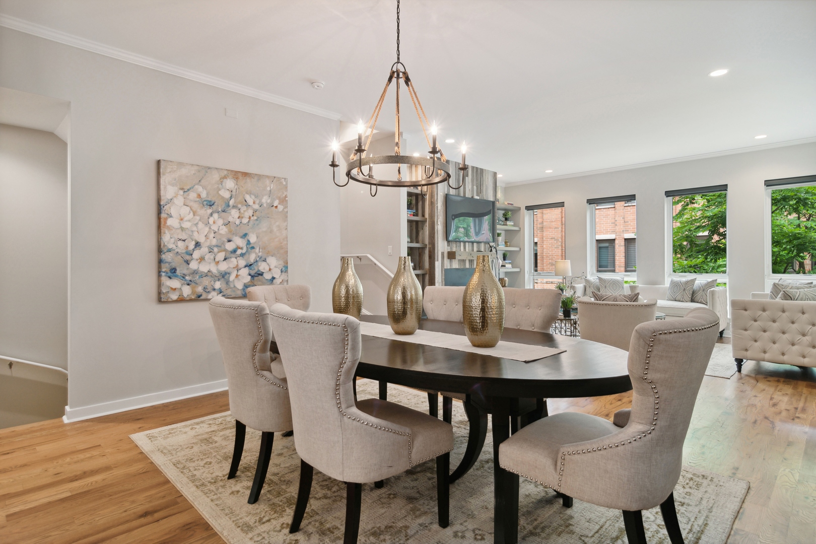 1648 South Prairie Avenue, Unit 4 Chicago, IL 60616 - Photo 6 of 30 a view of a dining room with furniture window and wooden floor
