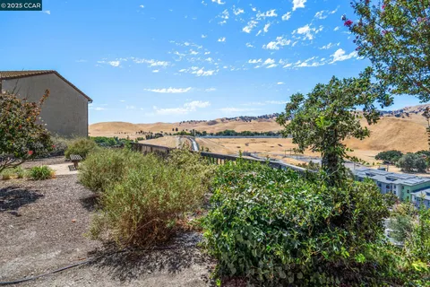 a view of a terrace with a bench