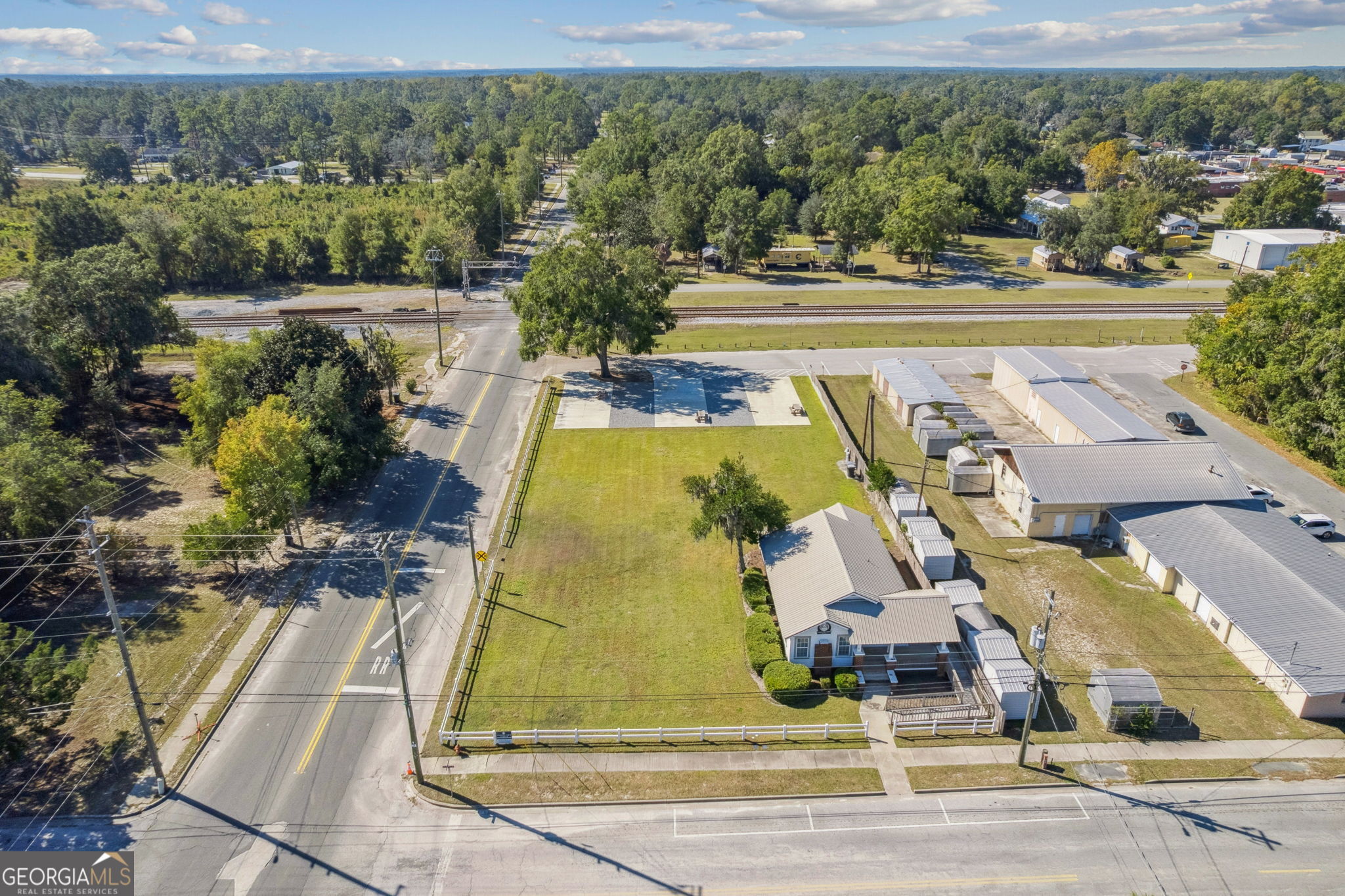 383 1st Street Folkston, GA 31537 - Photo 63 of 81 an aerial view of a swimming pool