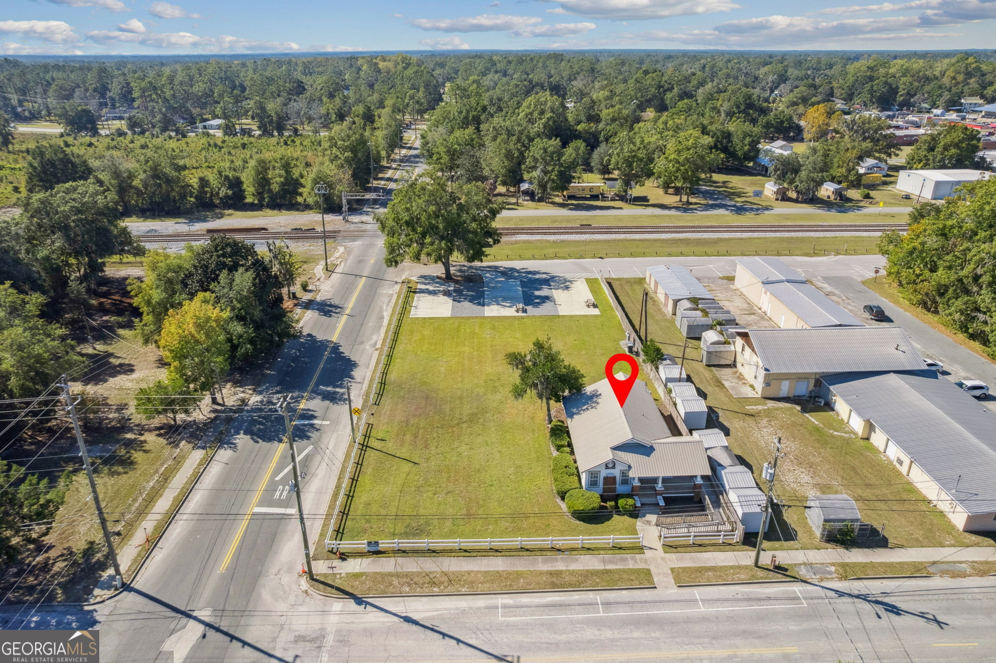 383 1st Street Folkston, GA 31537 - Photo 64 of 81 an aerial view of residential house with pool and ocean view