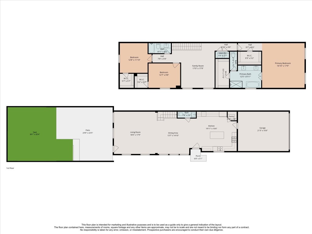 920 West 25th Street, Unit B Houston, TX 77008 - Photo 33 of 35 a picture of a floor plan