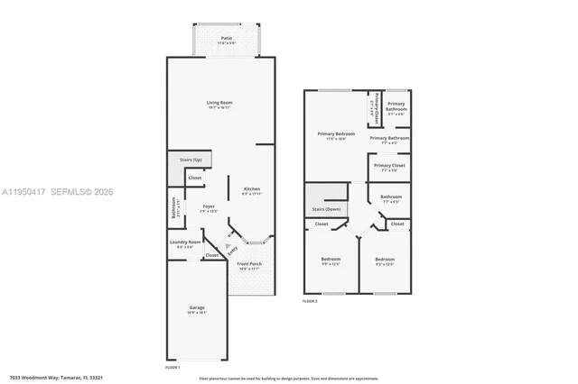 $390,000 | 7033 Woodmont Way, Tamarac, FL 33321