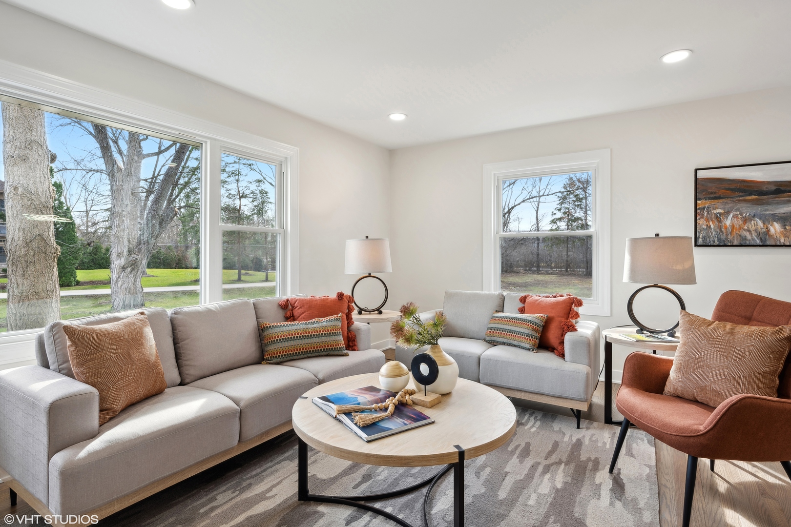 26340 West Merton Road Barrington, IL 60010 - Photo 3 of 22 a living room with furniture and a large window