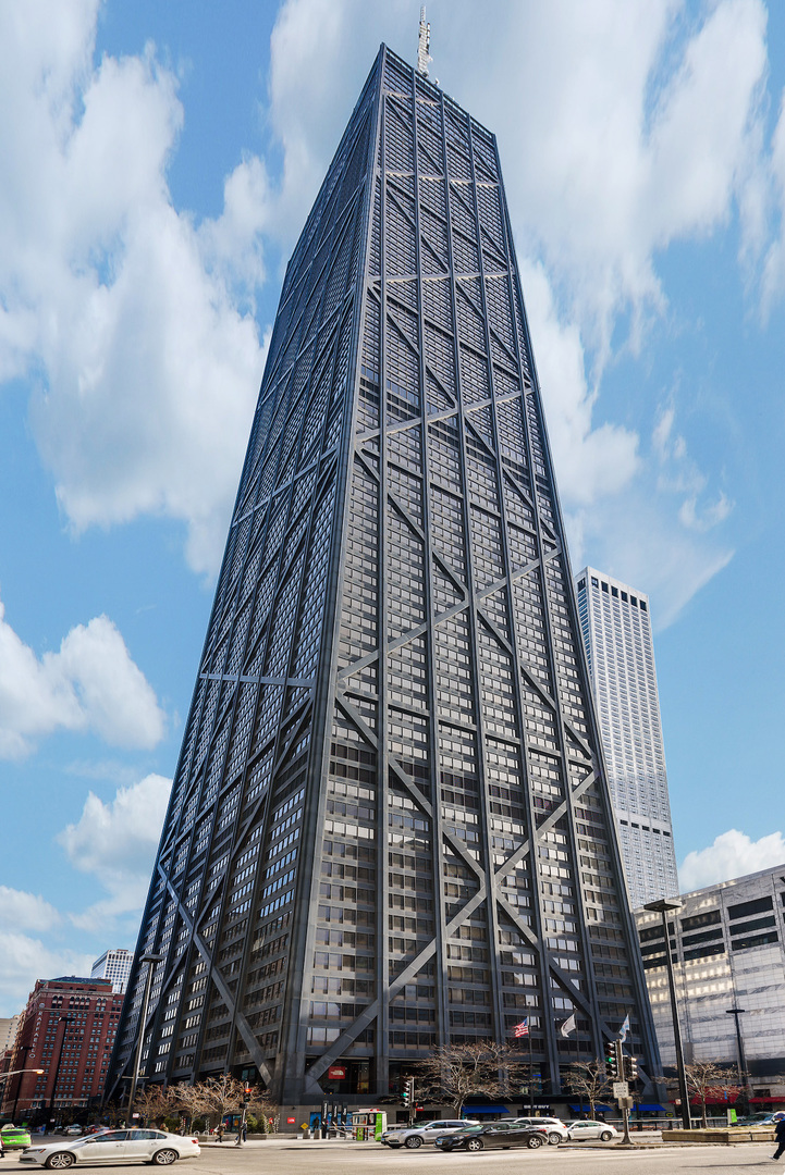 a front view of a building