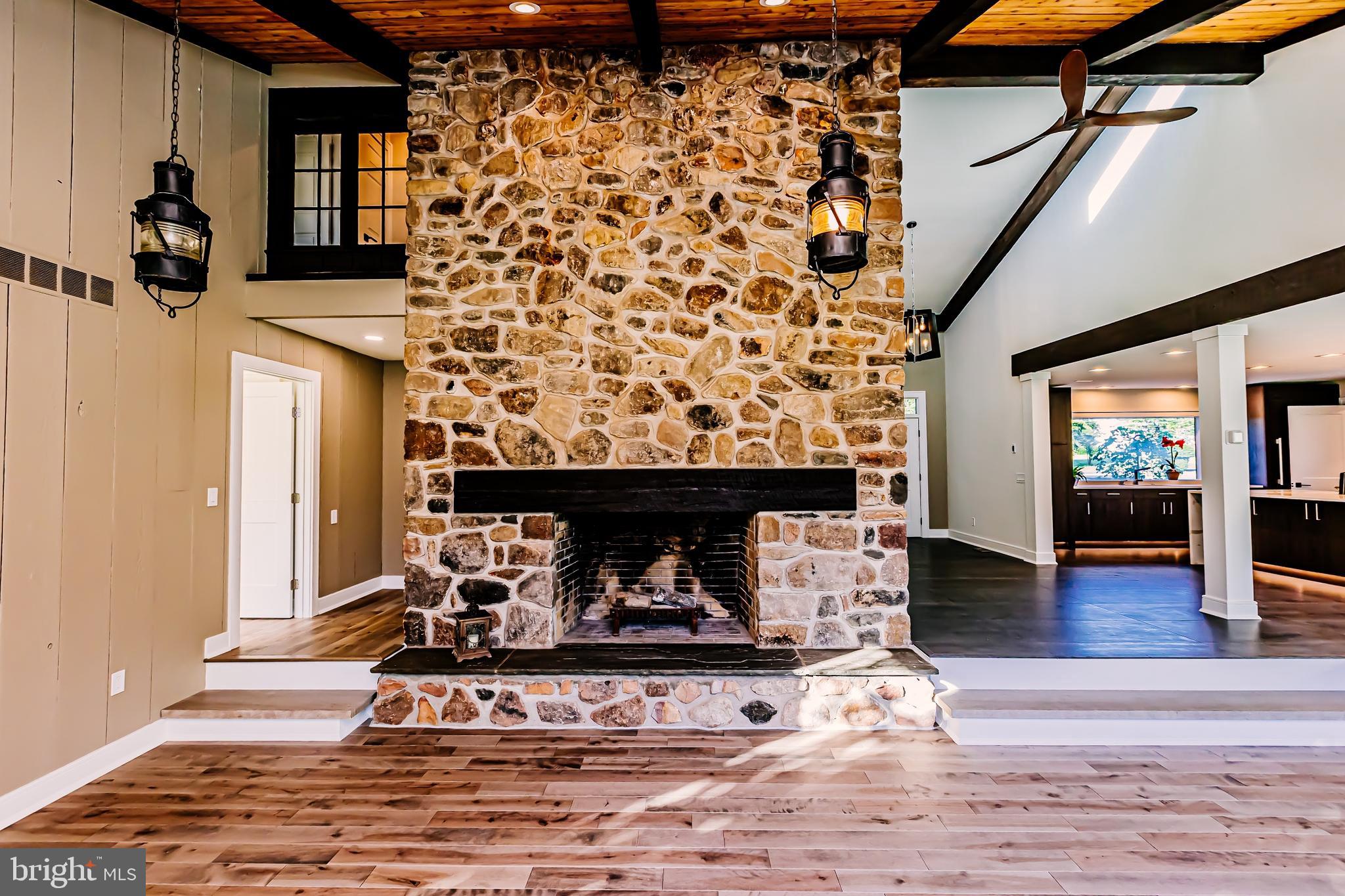 1091 Highland Road Newtown, PA 18940 - Photo 30 of 128 Original stone fireplace