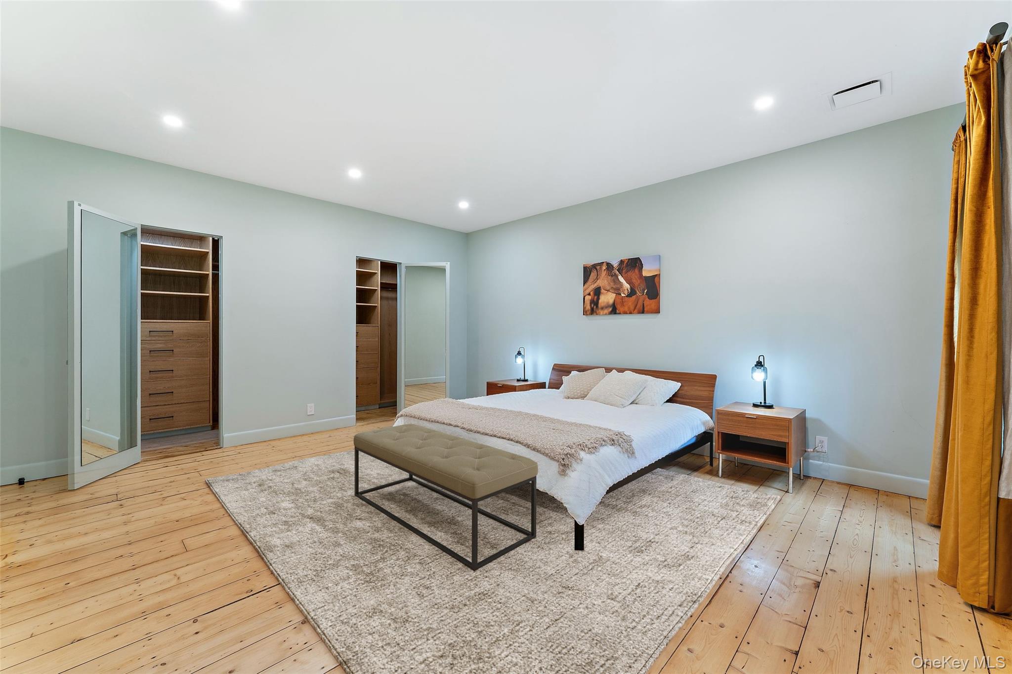 15 Hudson Road East Irvington, NY 10533 - Photo 16 of 49 Bedroom featuring light wood-style flooring and recessed lighting