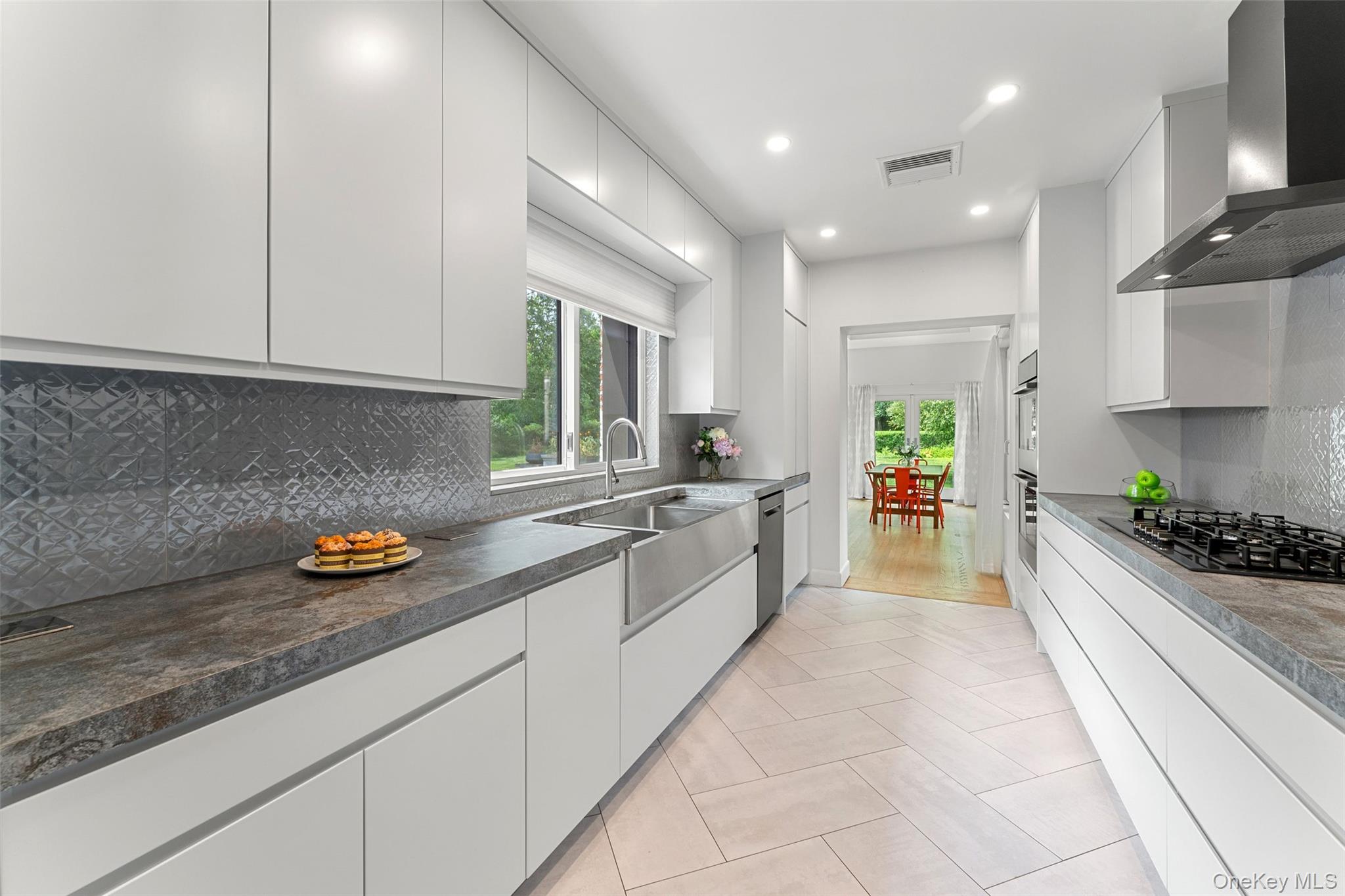 15 Hudson Road East Irvington, NY 10533 - Photo 10 of 49 Chefs Kitchen featuring Dekton Countertops, Custom Cabinetry and Bosch Appliances.