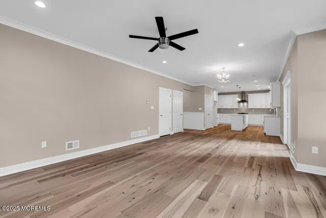 a view of a lake and a yard