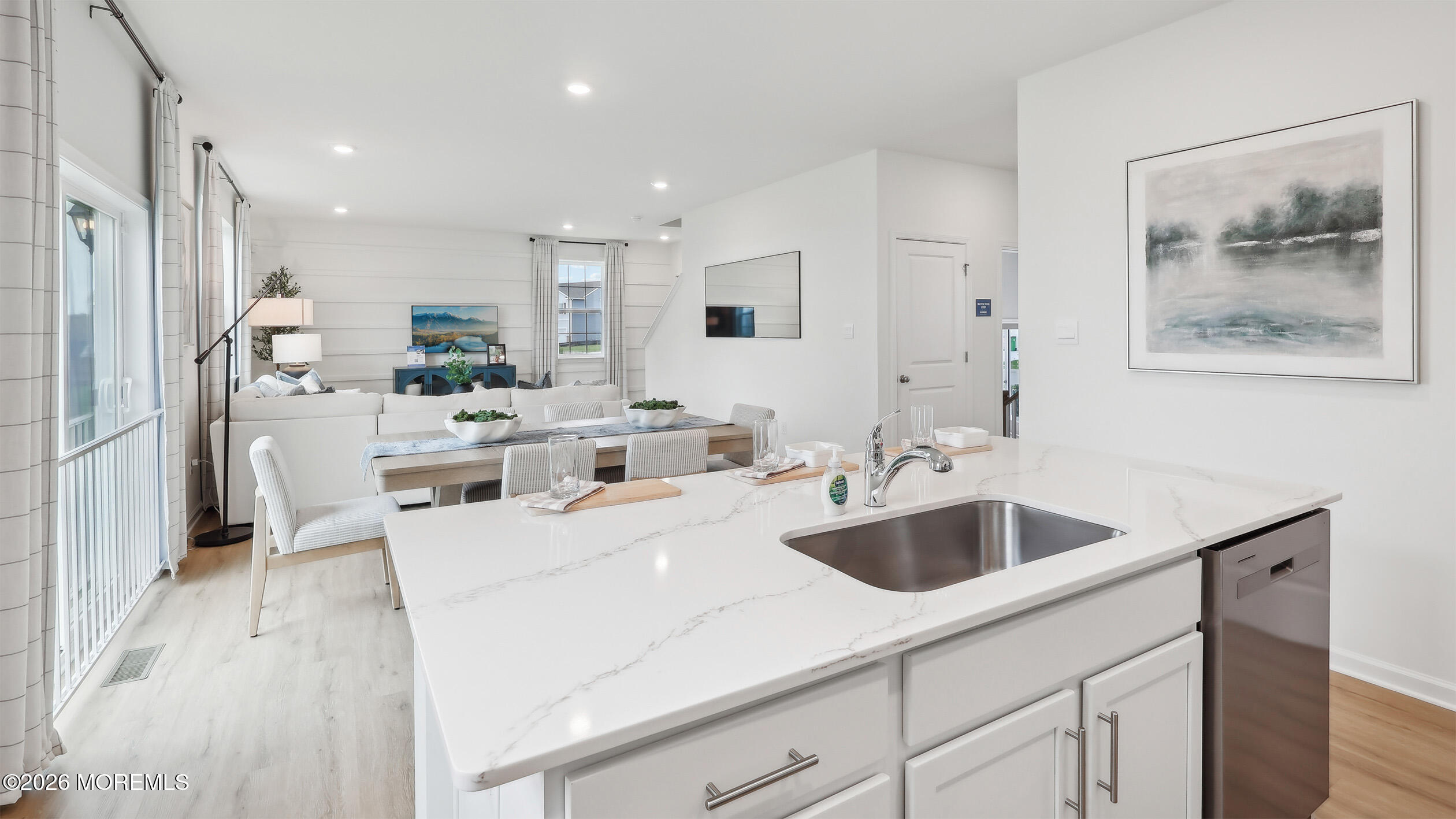 445 Ridge Avenue Hamilton, NJ 08610 - Photo 11 of 33 a large white kitchen with a large window