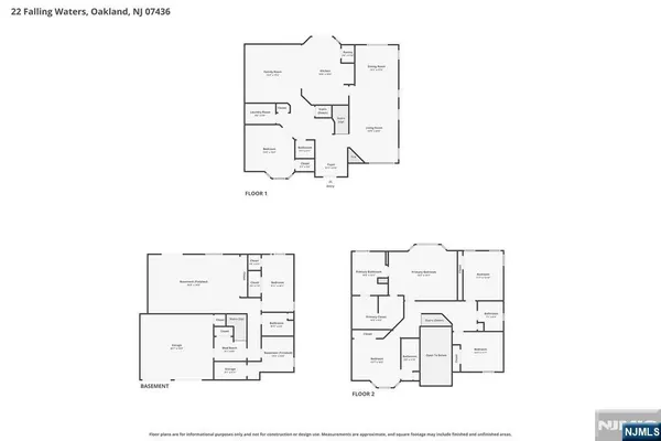 $1,100,000 | 22 Falling Waters, Oakland, NJ 07436