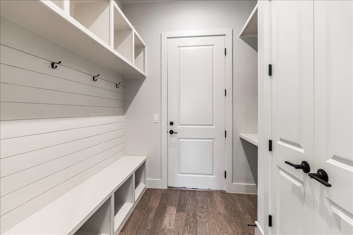 7910 Ryans Way Austin, TX 78726 - Photo 18 of 39 The thoughtfully designed mud room offers built-in storage to keep everyday essentials organized and easily accessible.