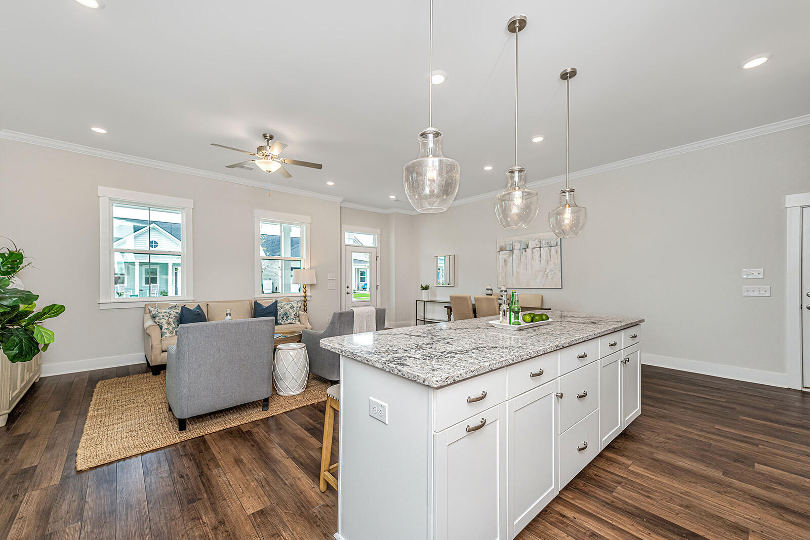 3498 Habenaria Rd Mount, Unit 10 Mount Pleasant, SC 29466 - Photo 24 of 34 Kitchen Island to Great Room - Albemarle