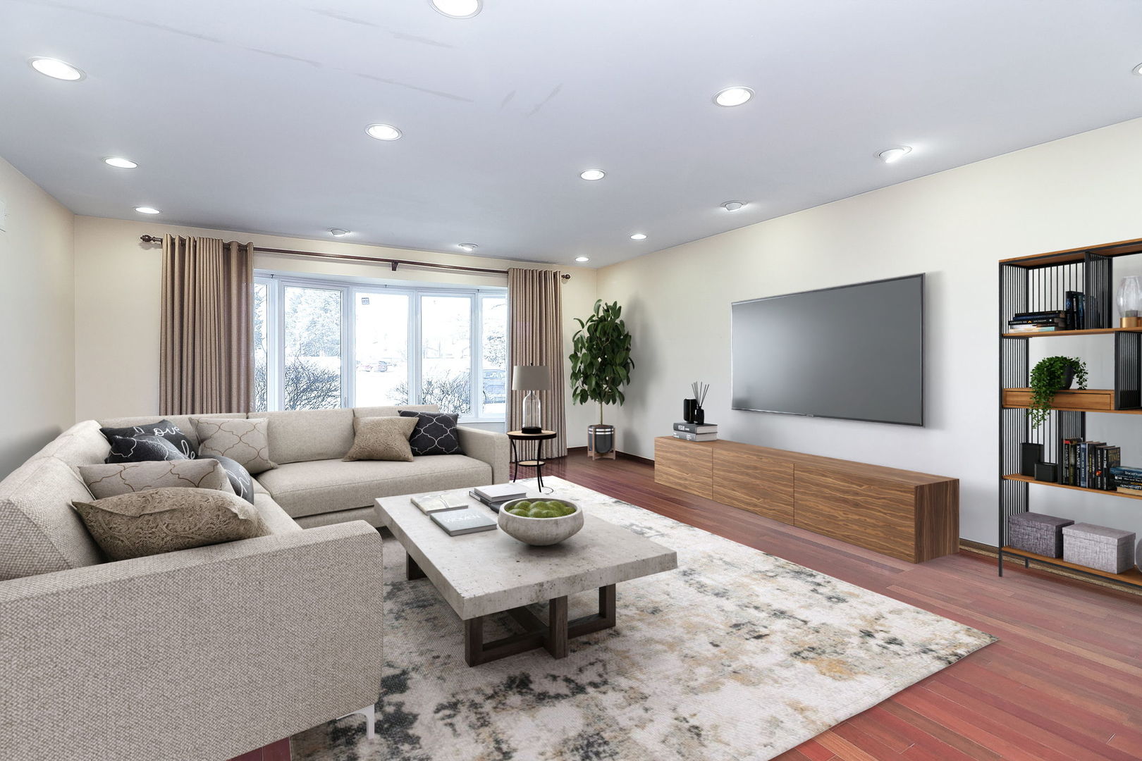 Undisclosed Address Countryside, IL 60525 - Photo 3 of 16 a living room with furniture and a flat screen tv