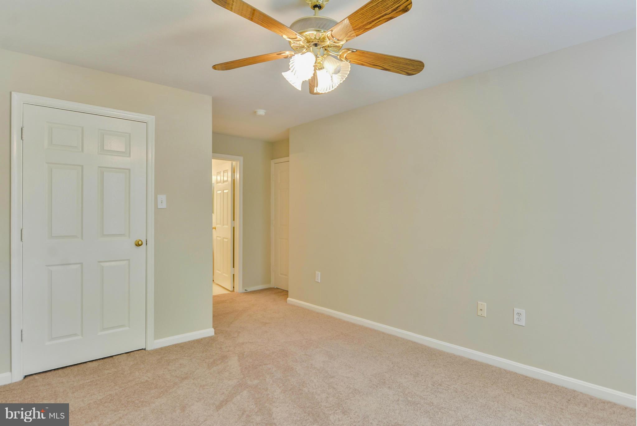110 Booth Street, Unit 28 Gaithersburg, MD 20878 - Photo 17 of 30 an empty room with closet and a chandelier fan
