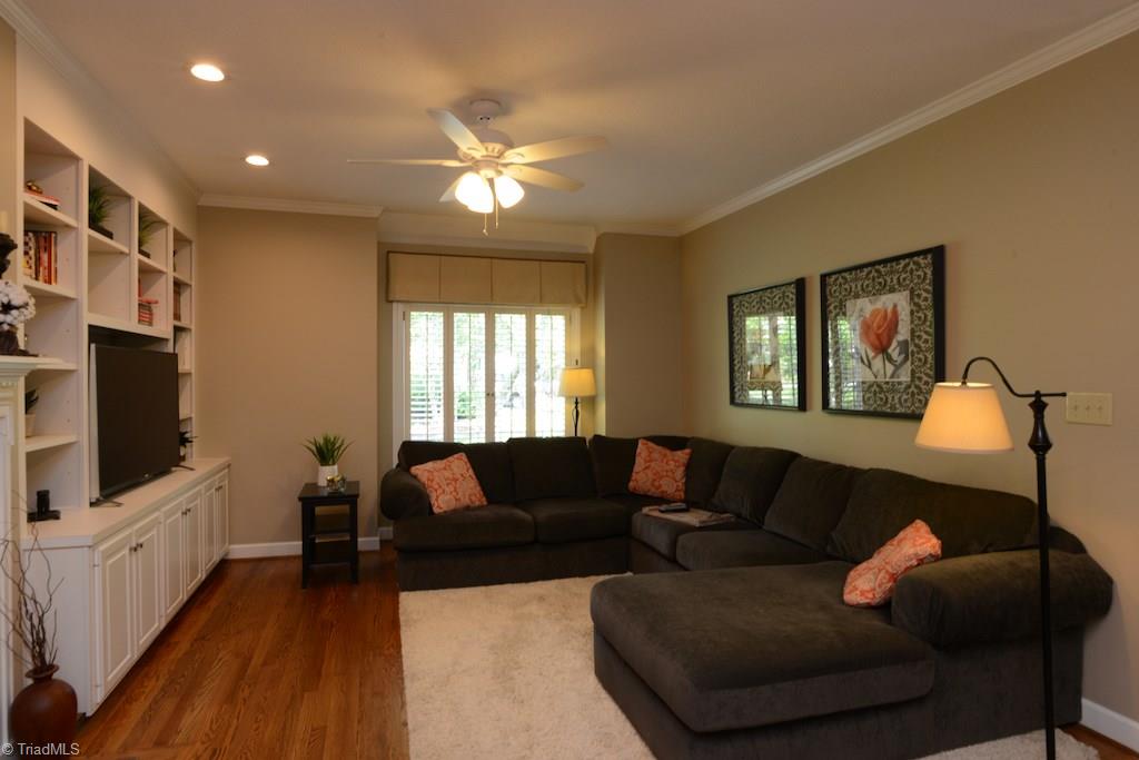1709 Heathcliff Road High Point, NC 27262 - Photo 12 of 30 Another view of family room with built in bookcases